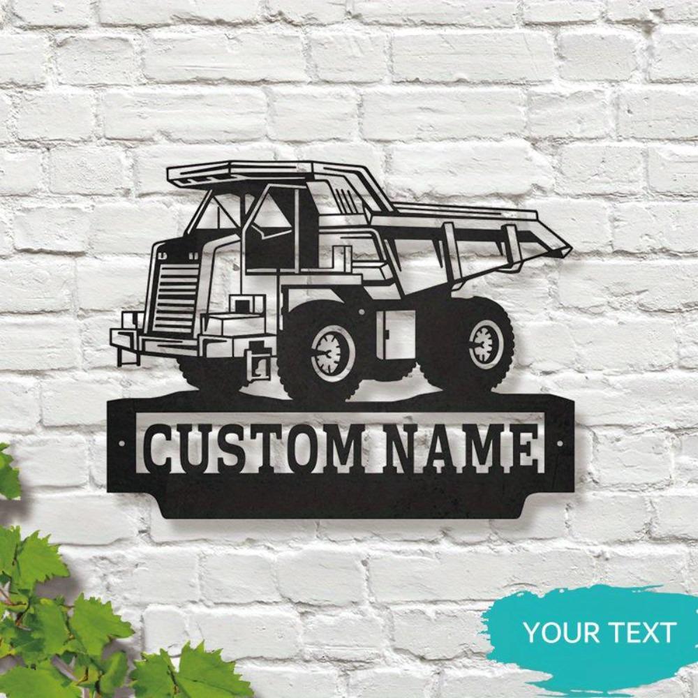 Personalized Black Mining Truck Metal Wall Sign, Custom Name, Contemporary Cutout Durable Art, Mining Theme Decor, Wall Sculpture 12inch/30cm
Personalized Black Mining Truck Metal Wall Sign, Custom Name, Contemporary Cutout Durable Art, Mining Theme Decor, Wall Sculpture 12inch/30cm