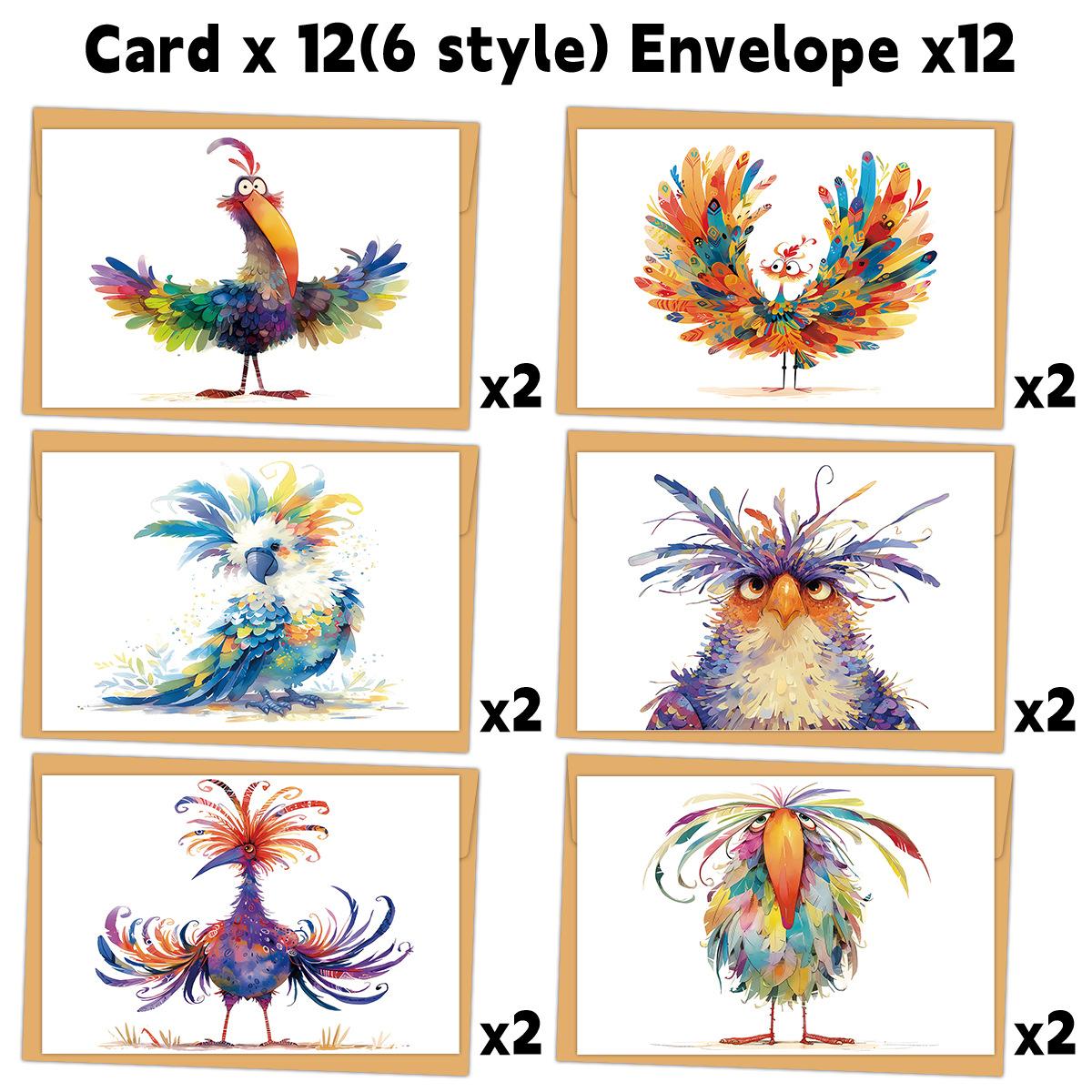 Funny Bird Watercolor thank-you card set, handwritten blank postcards, greeting cards, message cards, party invitations
Funny Bird Watercolor thank-you card set, handwritten blank postcards, greeting cards, message cards, party invitations