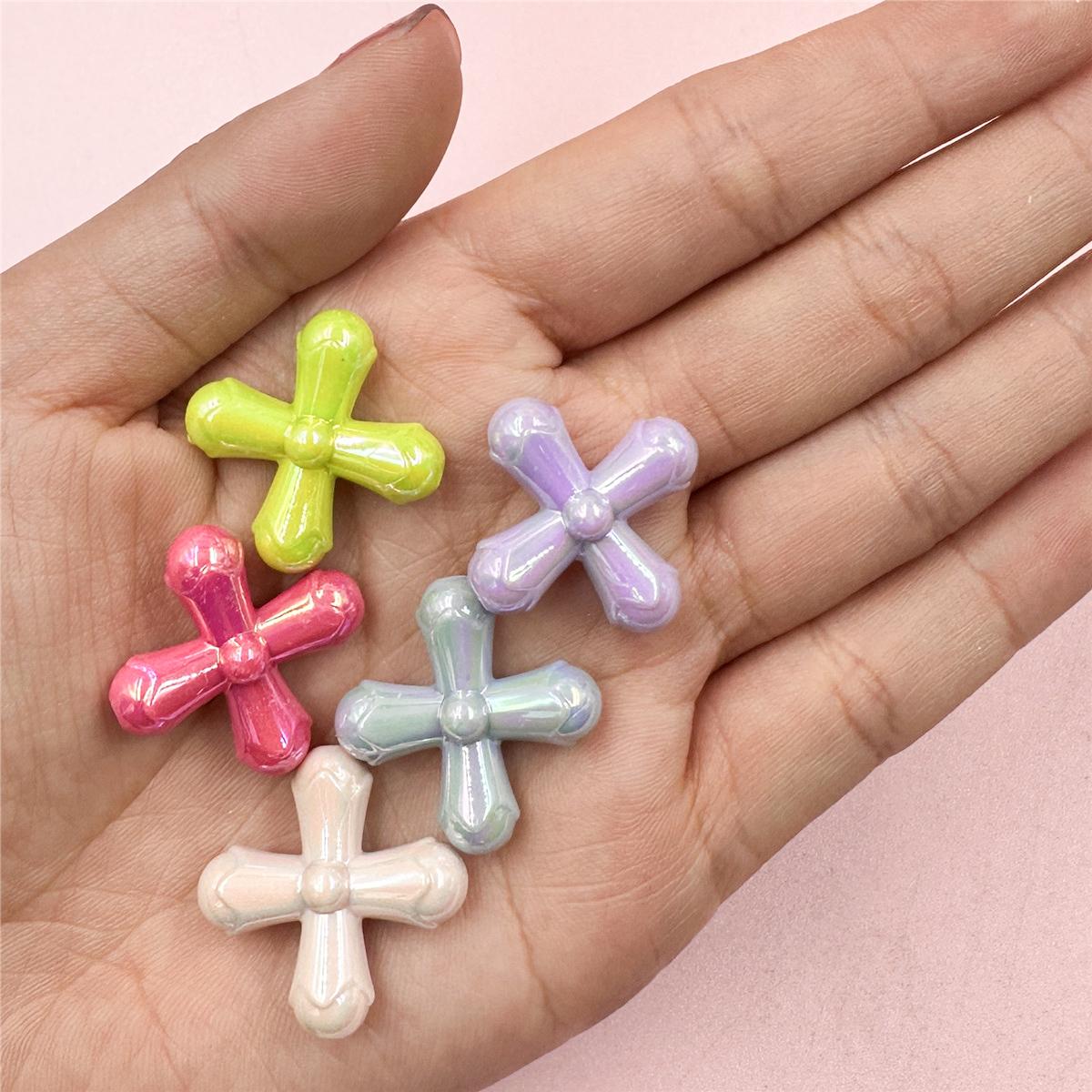Accessories Jewelry Pendant 5Pcs Beads DIY Beading Accessory 24.7*24.3mm Acrylic Cross Colorful
Accessories Jewelry Pendant 5Pcs Beads DIY Beading Accessory 24.7*24.3mm Acrylic Cross Colorful