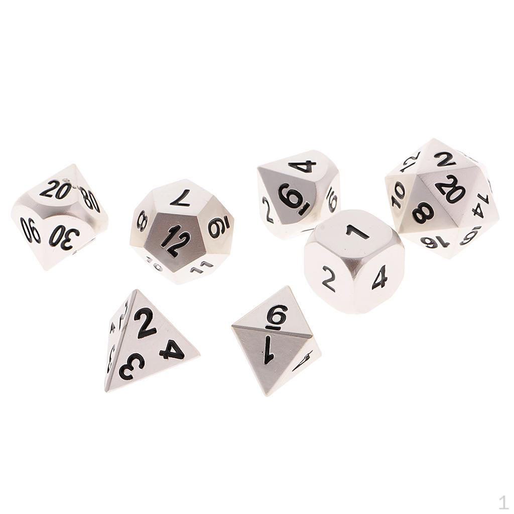 7 Silver Multi-sided D for Party Board Game w/ Case Toy
7 Silver Multi-sided D for Party Board Game w/ Case Toy