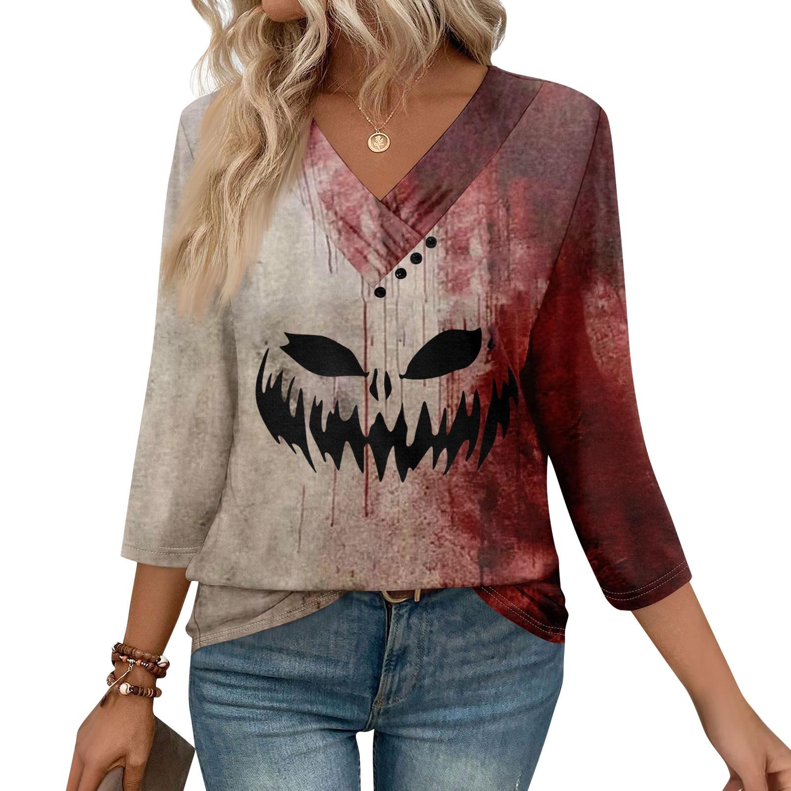 Женские футболки с рукавом 3/4 для повседневной носки и выходных, с V-образным вырезом, повседневные, с принтом, свободного кроя, плиссированные, рубашки на пуговицах XXL
Женские футболки с рукавом 3/4 для повседневной носки и выходных, с V-образным вырезом, повседневные, с принтом, свободного кроя, плиссированные, рубашки на пуговицах XXL