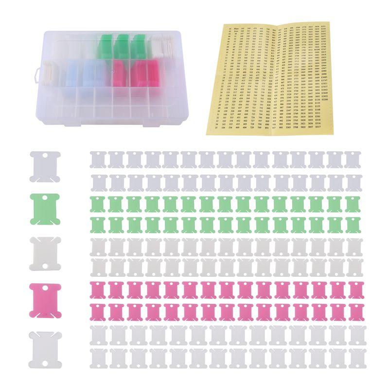 AEE4-152Pcs Cross Stitch Accessories Including Embroidery Thread Bobbins Cross Stitch Organizer Box And Floss Number Sticker
AEE4-152Pcs Cross Stitch Accessories Including Embroidery Thread Bobbins Cross Stitch Organizer Box And Floss Number Sticker