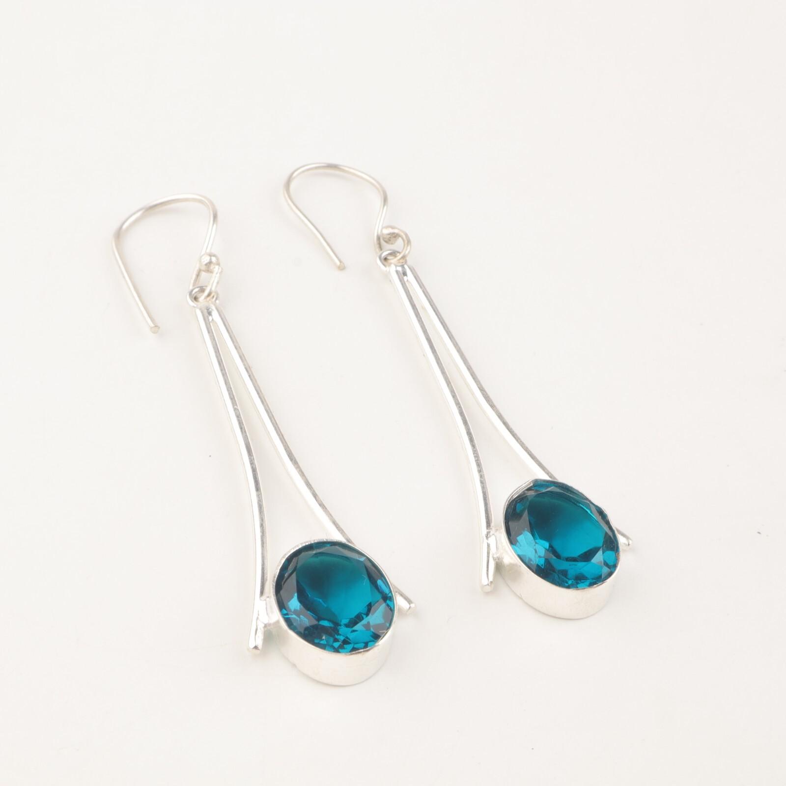 Natural Apatite Gemstone 925 Sterling Silver Handmade Drop/Dangle Earrings 2.63 EE-136-3
Natural Apatite Gemstone 925 Sterling Silver Handmade Drop/Dangle Earrings 2.63 EE-136-3
