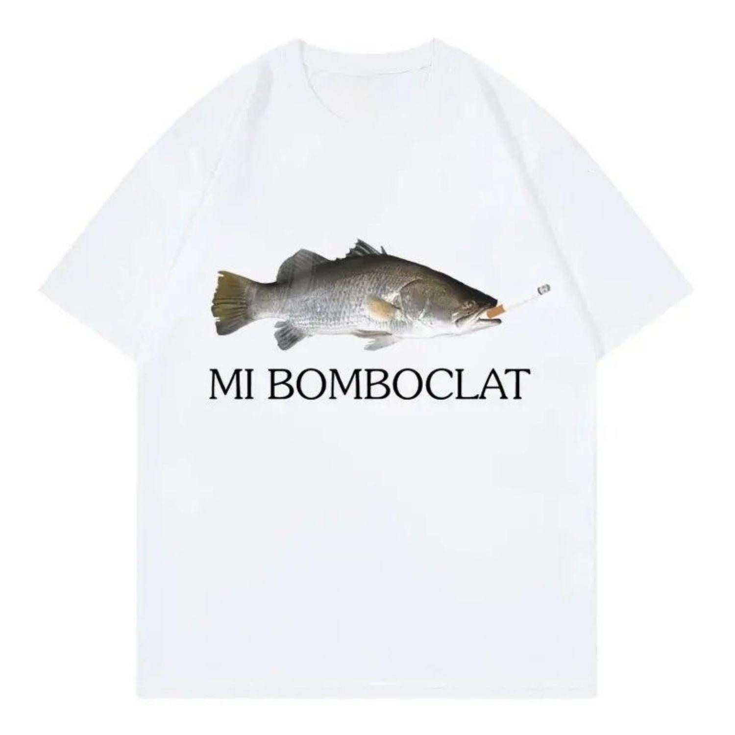 Funny Mi Bomboclat Fish Meme White Casual TShirt Mens and Womens Luxury Brand Top S чёрный
Funny Mi Bomboclat Fish Meme White Casual TShirt Mens and Womens Luxury Brand Top S чёрный