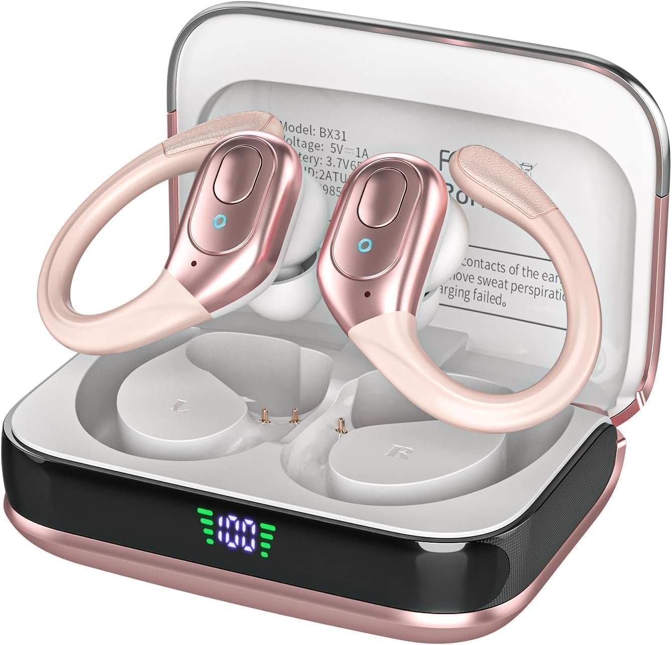 sajawass Wireless Earbuds Bluetooth IPX7 Waterproof Noise Cancelling 75 Hours LED Power Display for Rose Gold 5.4 Headphones, Earbuds, Over-Ear,
sajawass Wireless Earbuds Bluetooth IPX7 Waterproof Noise Cancelling 75 Hours LED Power Display for Rose Gold 5.4 Headphones, Earbuds, Over-Ear,