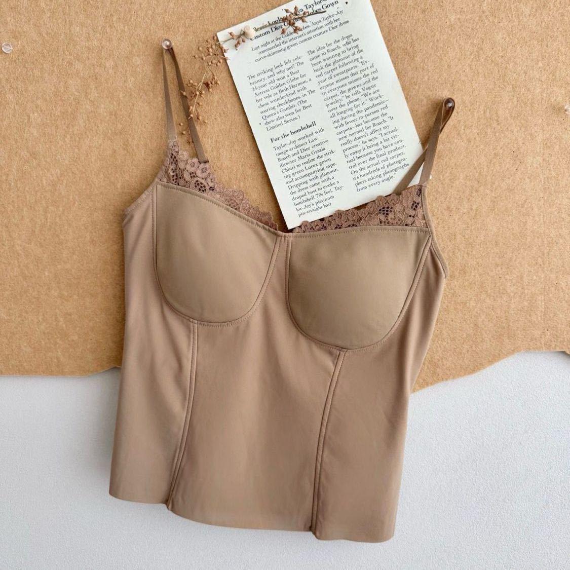 Lace Seamless Camisole with Built-in Bra - Slimming Layered Tank Top L:55-65kg
Lace Seamless Camisole with Built-in Bra - Slimming Layered Tank Top L:55-65kg