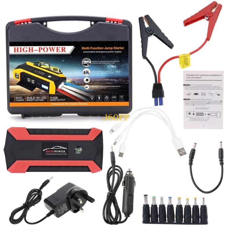 J60F 89800mAh 4 USB Portable Car Jump Starter Pack Battery J60F1AA200369-UK
J60F 89800mAh 4 USB Portable Car Jump Starter Pack Battery J60F1AA200369-UK