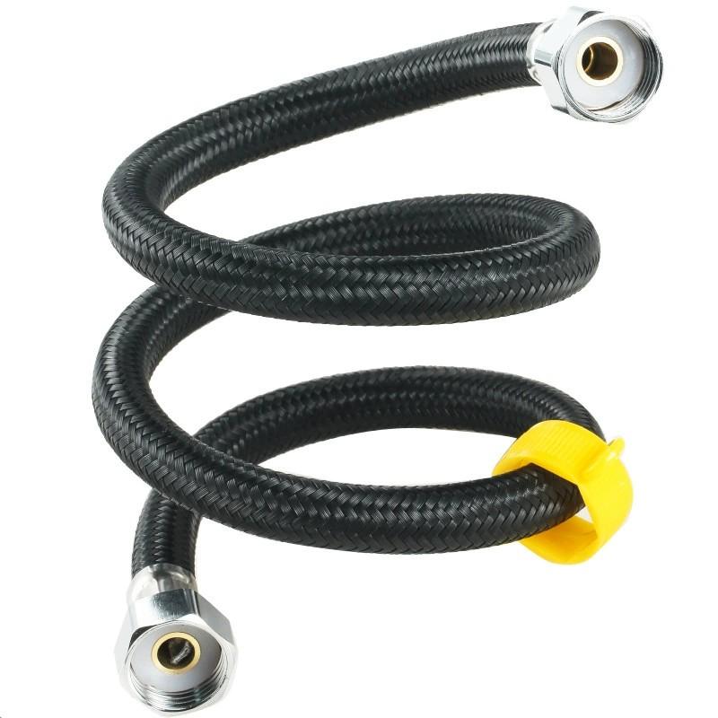 New G1/2 Black Nylon Water Inlet Hose Faucet Hose Water Heater Pipe Toilet Connection Kitchen Bathroom Hose All Black Tube 80cm
New G1/2 Black Nylon Water Inlet Hose Faucet Hose Water Heater Pipe Toilet Connection Kitchen Bathroom Hose All Black Tube 80cm