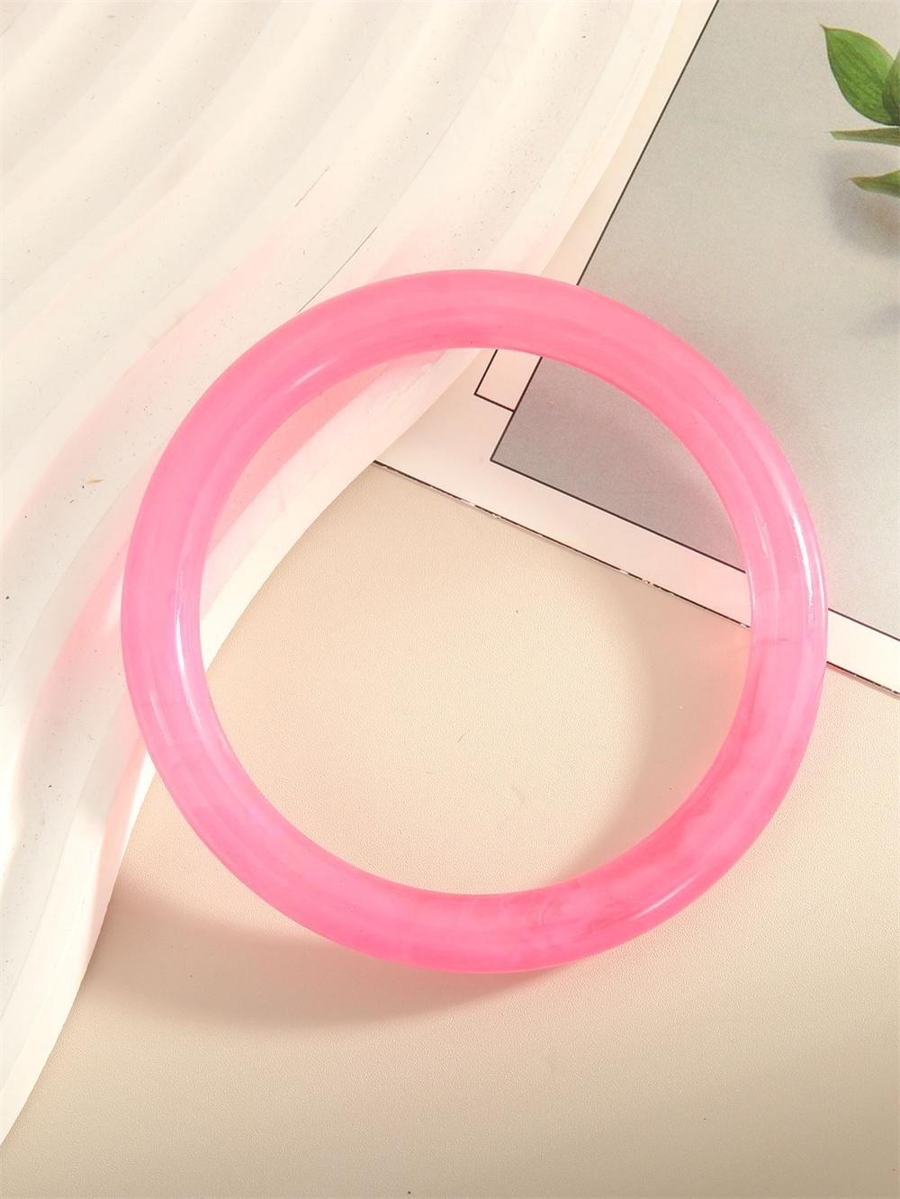 New 8mm Round Candy Colored Acrylic Bangle Transparent Exquisite Texture Bracelet Simple Girl s Bracelet Versatile Trend Jewelry 58-60mm розовый
New 8mm Round Candy Colored Acrylic Bangle Transparent Exquisite Texture Bracelet Simple Girl s Bracelet Versatile Trend Jewelry 58-60mm розовый