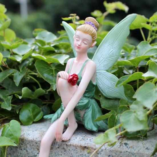 Yousheng Flower Fairy Figurine Painted Sitting Fairy Statue Garden Fairy Sculpture for Indoor Outdoor Planter Bonsai Decoration A
Yousheng Flower Fairy Figurine Painted Sitting Fairy Statue Garden Fairy Sculpture for Indoor Outdoor Planter Bonsai Decoration A