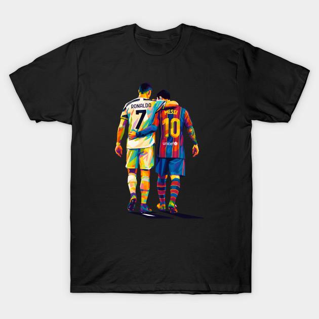 Men Black Print T-shirt Cristiano Ronaldo And Messi Wpap Art No-Cut Transfer Paper Print Cotton Tshirt S чорний
Men Black Print T-shirt Cristiano Ronaldo And Messi Wpap Art No-Cut Transfer Paper Print Cotton Tshirt S чорний