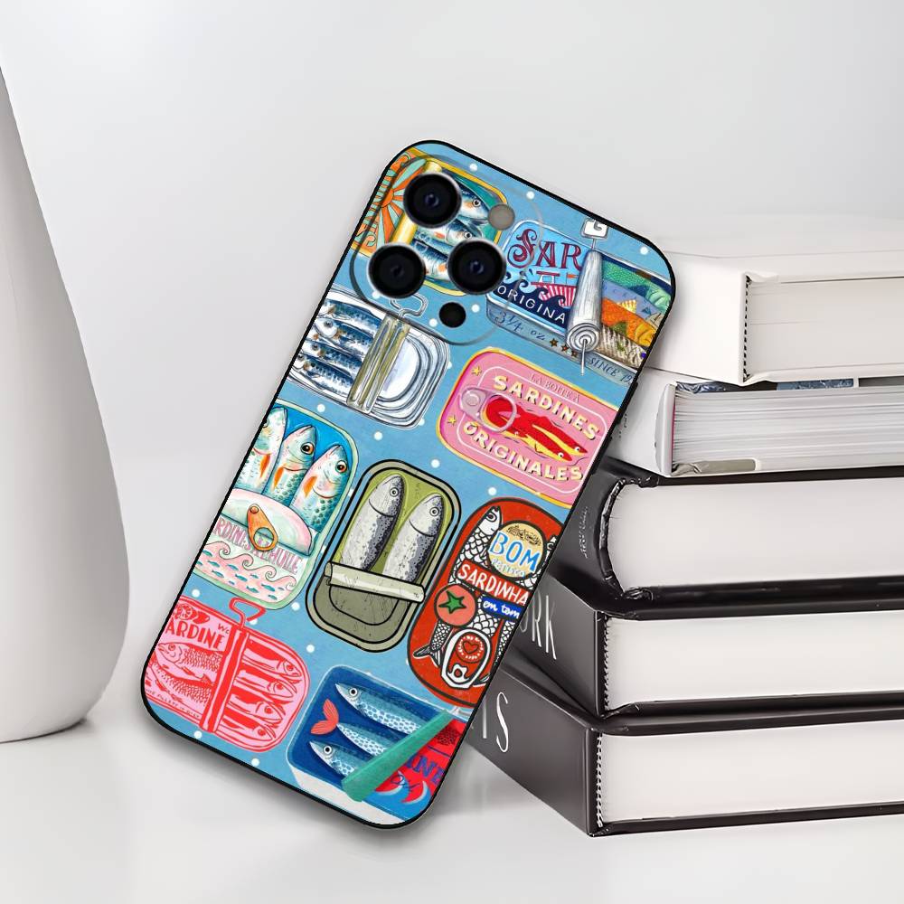 Sardines Fish Art Canned food Phone Case For iPhone 17,16,15,14,13,12,11 Plus,Pro Max,XS,Soft Silicone Black Cover iPhone14Pro
Sardines Fish Art Canned food Phone Case For iPhone 17,16,15,14,13,12,11 Plus,Pro Max,XS,Soft Silicone Black Cover iPhone14Pro
