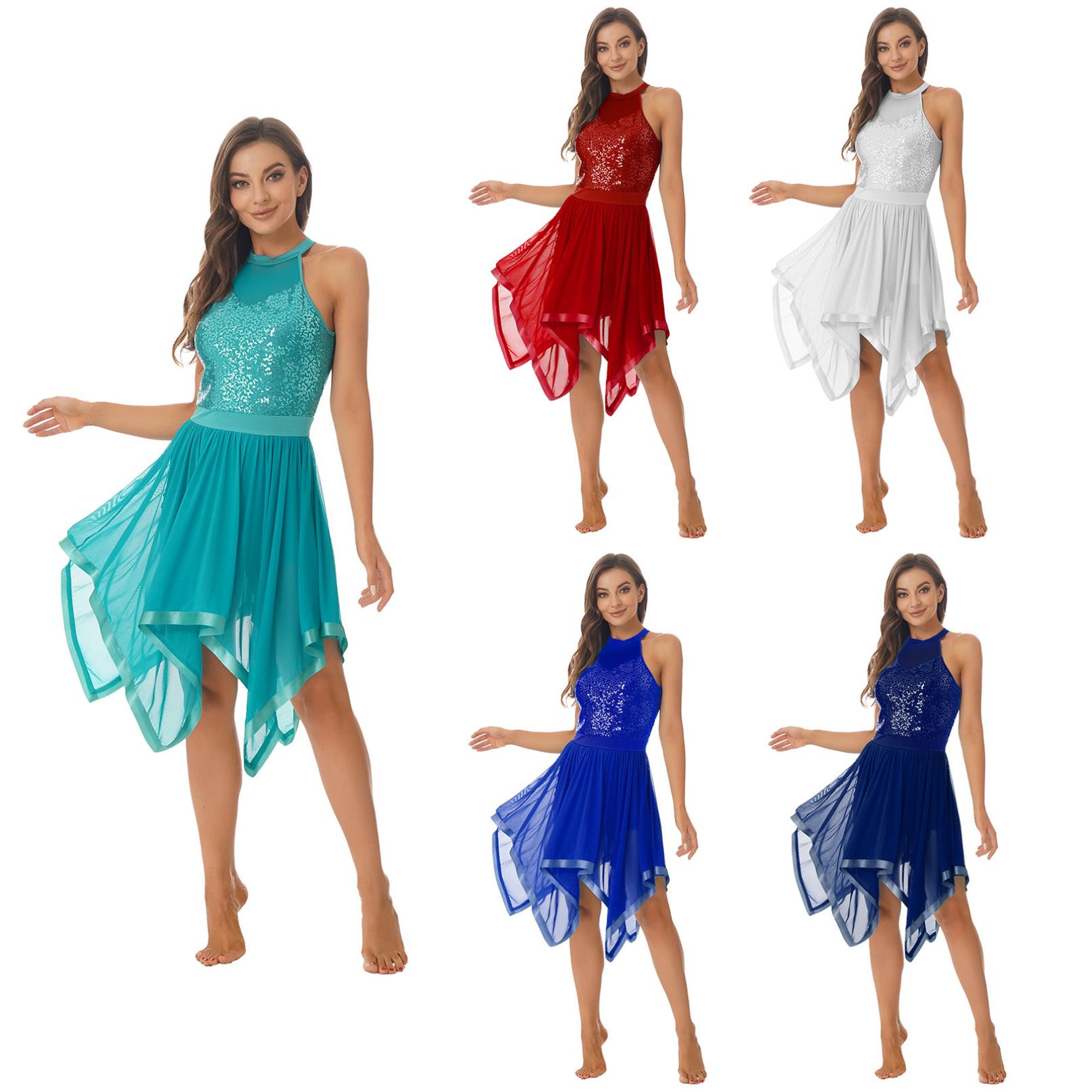 Жіночі сучасні танцювальні костюми High Low Lyrical Dance Dress Sequin Modern Dance Costumes S бордовий
Жіночі сучасні танцювальні костюми High Low Lyrical Dance Dress Sequin Modern Dance Costumes S бордовий