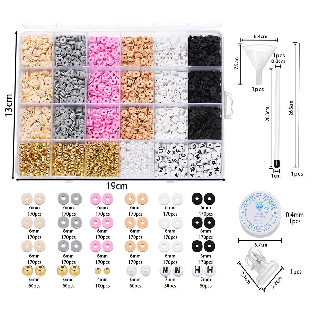 3444-3744pcs/Set 6mm Clay Beads Spacer Beads with Clay Beads Beading Tools for Friendship Bracelet DIY Jewelry Making Kits
3444-3744pcs/Set 6mm Clay Beads Spacer Beads with Clay Beads Beading Tools for Friendship Bracelet DIY Jewelry Making Kits