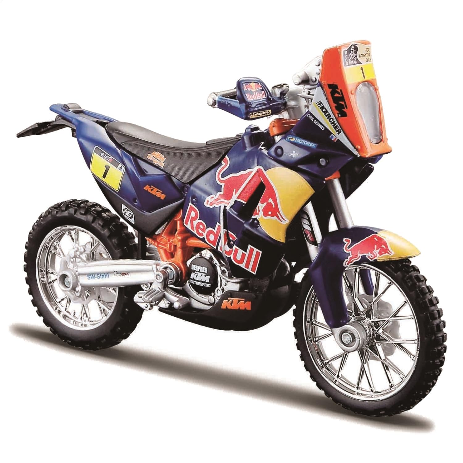 Bburago Масштаб 1/18 Серия Red Bull KTM Factory Racing KTM 450 Rally Ралли Дакар / Литая модель автомобиля, Готовая модель, 18-51071
Bburago Масштаб 1/18 Серия Red Bull KTM Factory Racing KTM 450 Rally Ралли Дакар / Литая модель автомобиля, Готовая модель, 18-51071