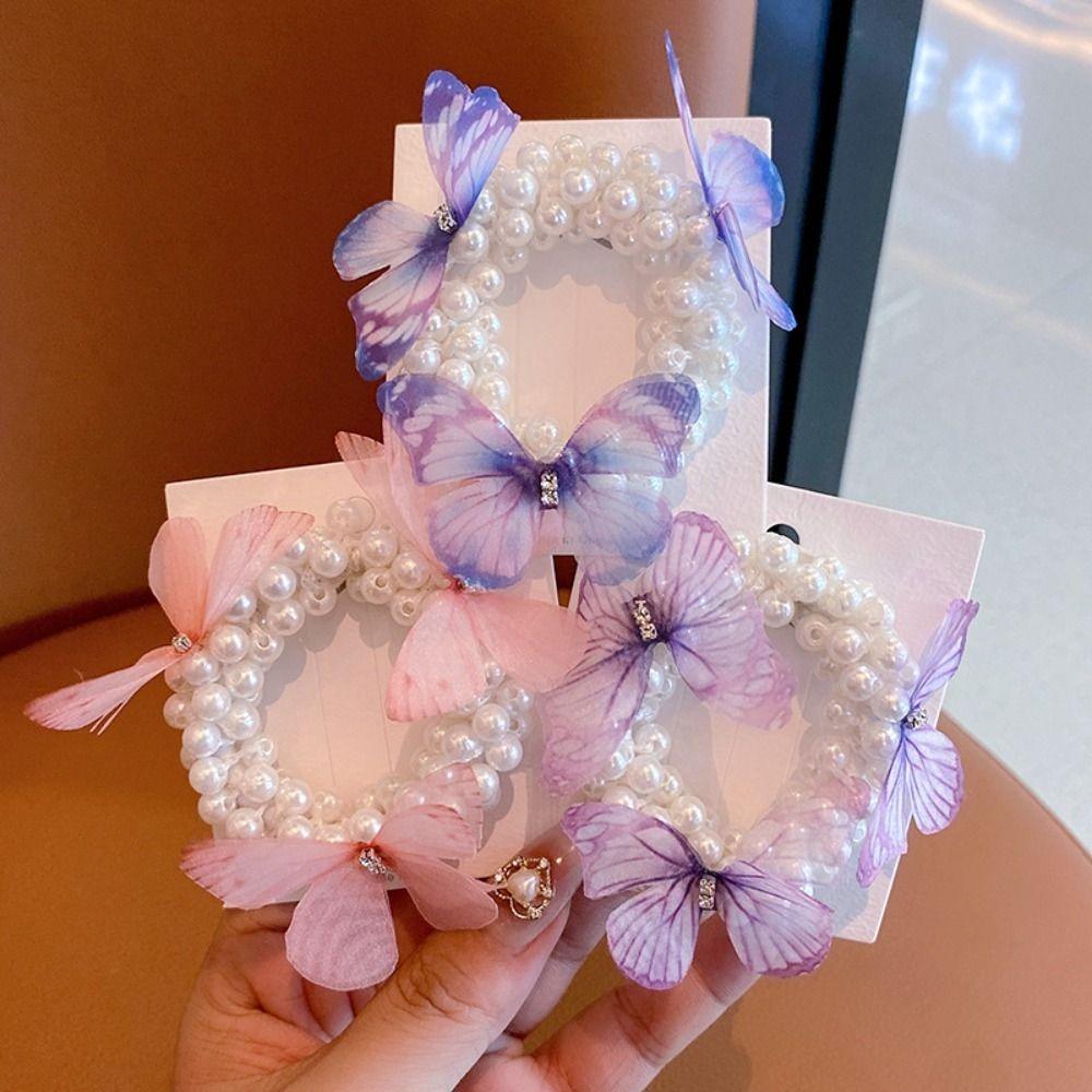 Elastic Pearl Butterfly Scrunchies Princess Head Ropes Children Headdress Korean Style Scrunchies
Elastic Pearl Butterfly Scrunchies Princess Head Ropes Children Headdress Korean Style Scrunchies