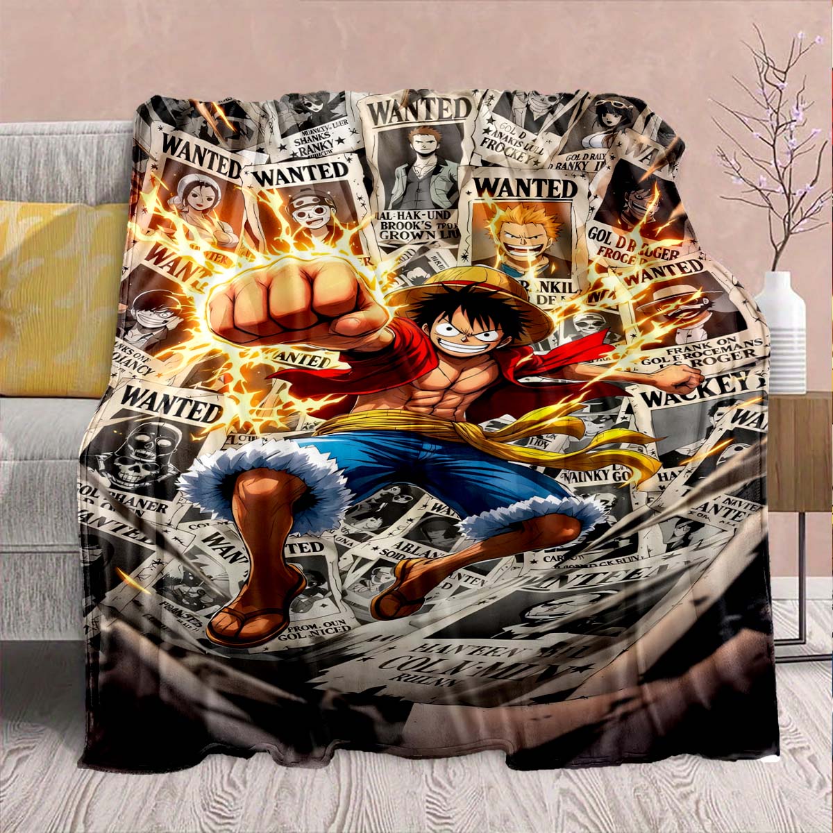 One Piece Anime Flannel Blanket - Soft Warm Perfect for Sofa, Bedding Camping Travel Office Home Decor -QJY 75x90cm
One Piece Anime Flannel Blanket - Soft Warm Perfect for Sofa, Bedding Camping Travel Office Home Decor -QJY 75x90cm