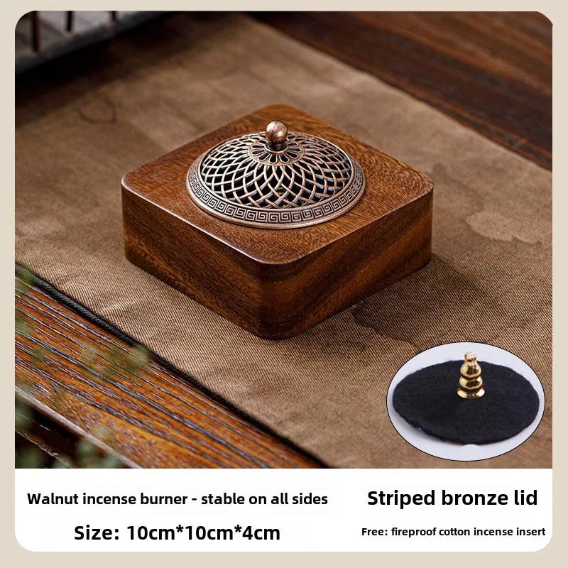 Creative Wooden Incense Burner Box with Lid Square Shape Home Use Tea Ceremony Zen Style Aromatherapy Storage
Creative Wooden Incense Burner Box with Lid Square Shape Home Use Tea Ceremony Zen Style Aromatherapy Storage