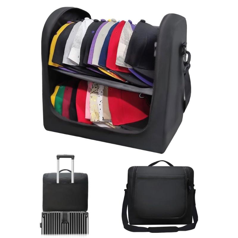 Portable Hat Organizer Bag Stackable Design Large Capacity with Adjustable Strap Dustproof for Travel 1
Portable Hat Organizer Bag Stackable Design Large Capacity with Adjustable Strap Dustproof for Travel 1