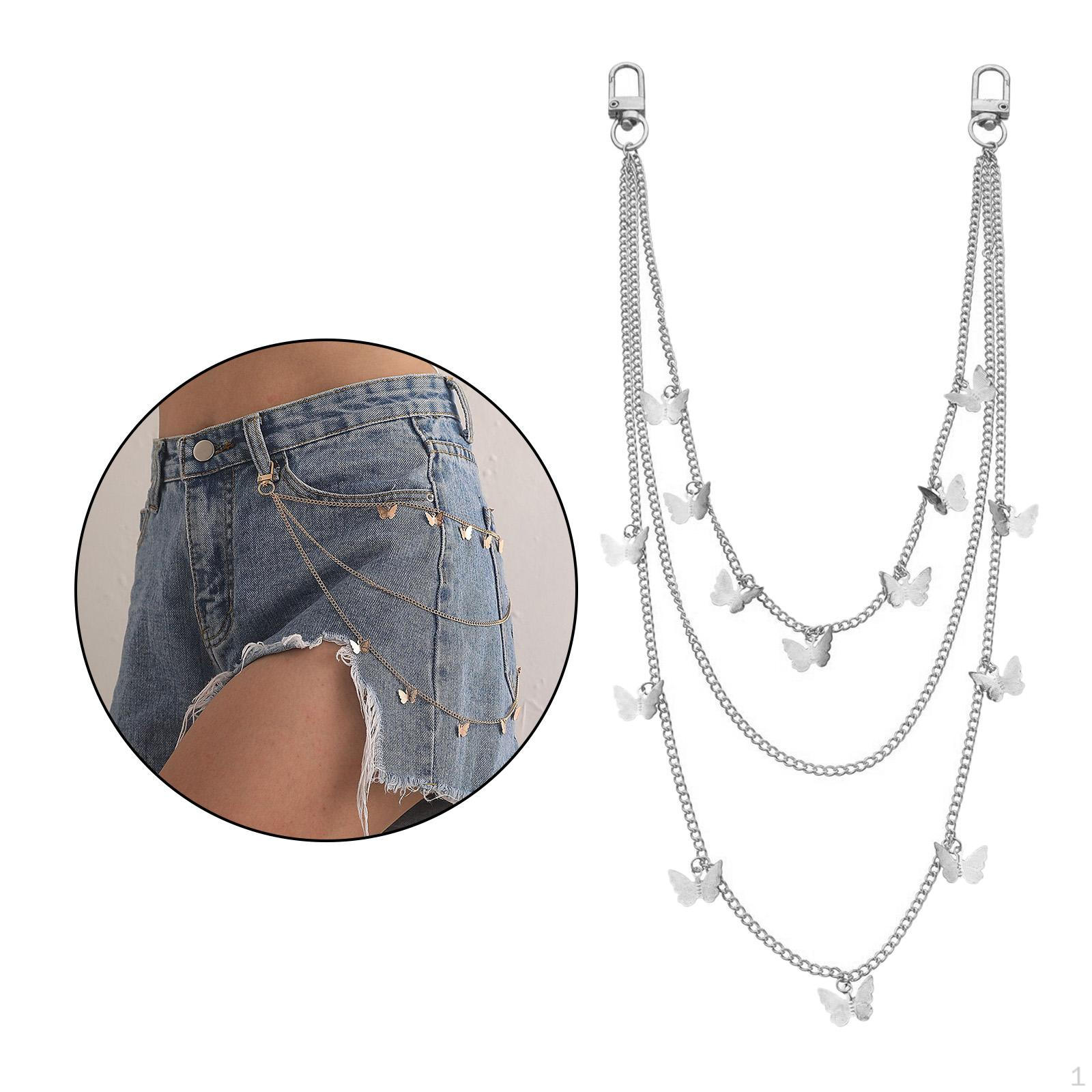 Butterfly Charm Waist Chain Street Pants Multi Layer Punk Hook Trousers Jewelry for Men Ladies білий
Butterfly Charm Waist Chain Street Pants Multi Layer Punk Hook Trousers Jewelry for Men Ladies білий
