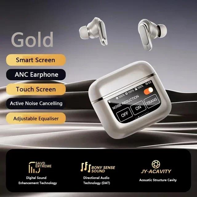 ANC Noise Reduction TWS Bluetooth Earbuds HIFI Sound Touch Control LED Display Battery Indicator Wireless Earphones золотий
ANC Noise Reduction TWS Bluetooth Earbuds HIFI Sound Touch Control LED Display Battery Indicator Wireless Earphones золотий