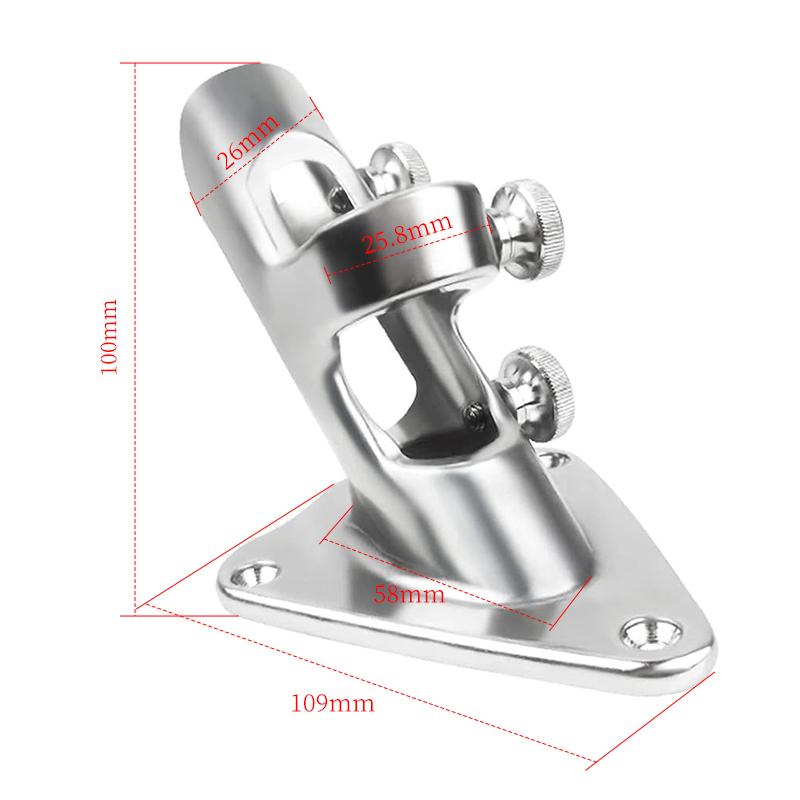 Marine 316 stainless steel flagpole base bracket yacht base FRP antenna seat marine hardware mirror polishing/Vibration grinding Vibration grinding
Marine 316 stainless steel flagpole base bracket yacht base FRP antenna seat marine hardware mirror polishing/Vibration grinding Vibration grinding