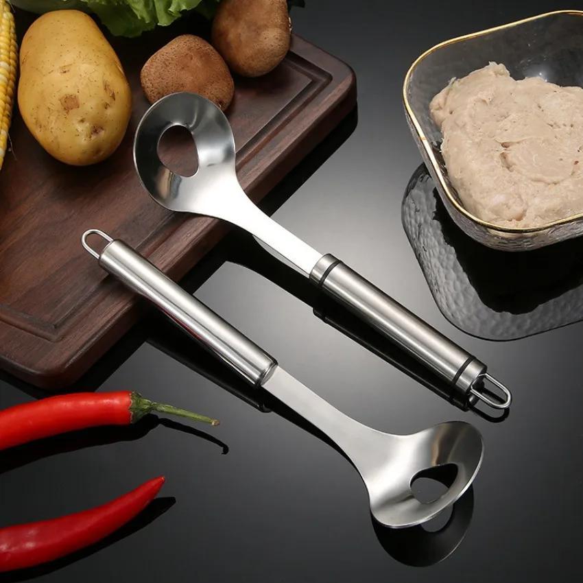 Meatball Maker Spoon Meat Baller with Elliptical Leakage Hole Stainless Steel Meat Ball Mold Kitchen Gadget Meat Tools Non-Stick A
Meatball Maker Spoon Meat Baller with Elliptical Leakage Hole Stainless Steel Meat Ball Mold Kitchen Gadget Meat Tools Non-Stick A