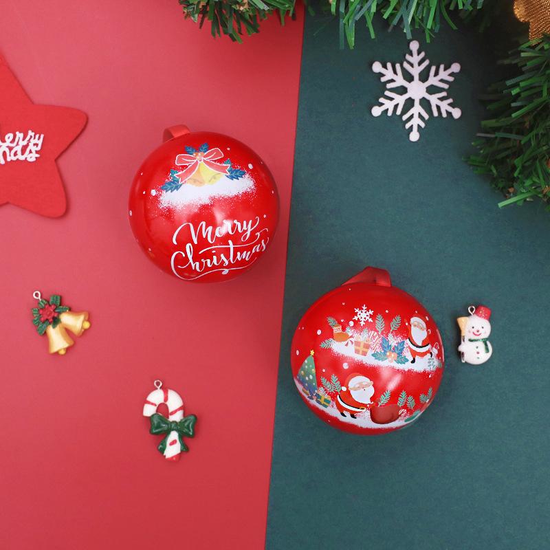 Christmas Round Ball Box Tinplate Candy Box Christmas Tree Decorations Candy Jar Xmas Tree Hanging Ball Candy Cans Kids Gift A7
Christmas Round Ball Box Tinplate Candy Box Christmas Tree Decorations Candy Jar Xmas Tree Hanging Ball Candy Cans Kids Gift A7