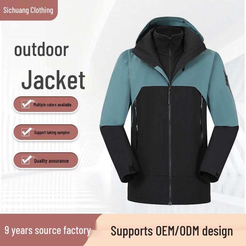 Unisex Three-in-One Waterproof and Windproof Ski and Mountaineering Jacket with Fleece Lining 4XL
Unisex Three-in-One Waterproof and Windproof Ski and Mountaineering Jacket with Fleece Lining 4XL