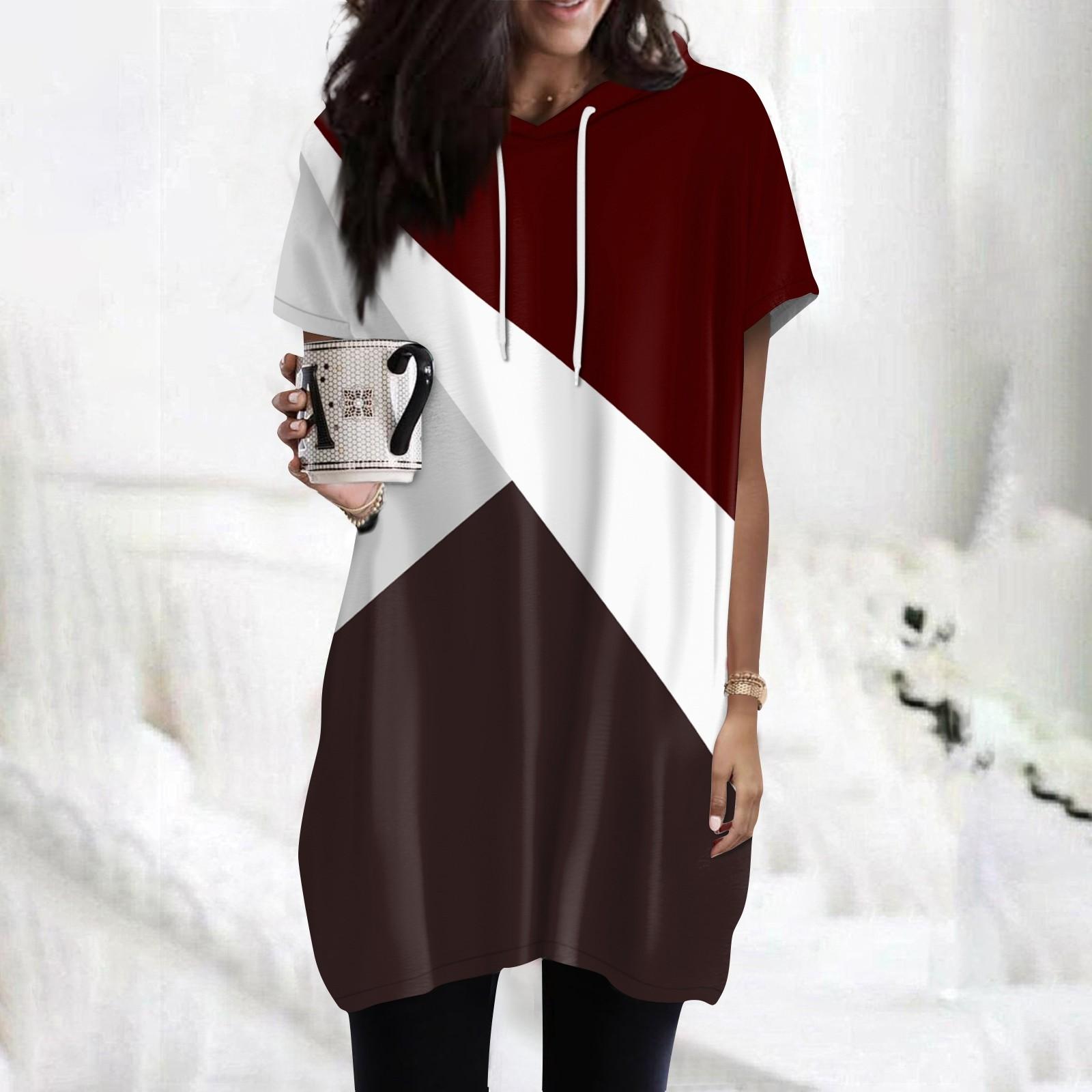 Женские толстовки, повседневные рубашки с короткими рукавами, модные туники с принтом, топы с карманами XL винный
Женские толстовки, повседневные рубашки с короткими рукавами, модные туники с принтом, топы с карманами XL винный