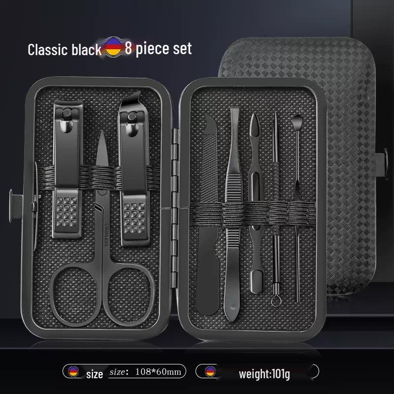 24-Piece Stainless Steel Nail Clippers & Manicure Set - Includes Nail File, Cuticle Nipper, and More in Black
24-Piece Stainless Steel Nail Clippers & Manicure Set - Includes Nail File, Cuticle Nipper, and More in Black