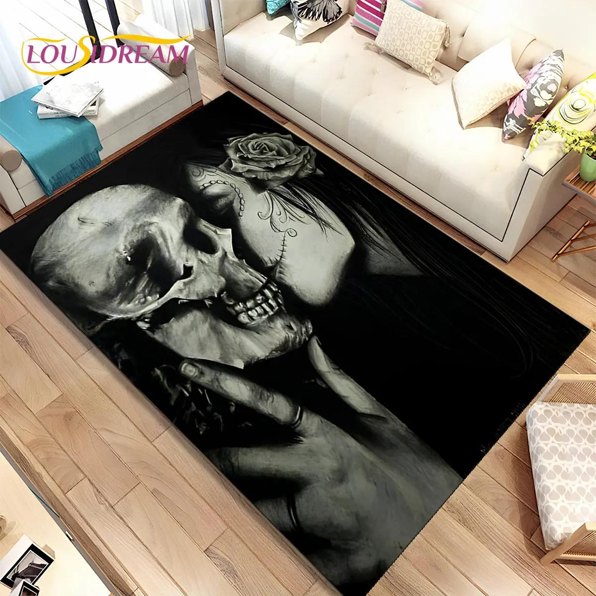 Gothic Skull Rug Elegant Home Decor for Living Room Bedroom Durable Non-Slip Floor Mat for Kids Play Areas 60*90cm
Gothic Skull Rug Elegant Home Decor for Living Room Bedroom Durable Non-Slip Floor Mat for Kids Play Areas 60*90cm
