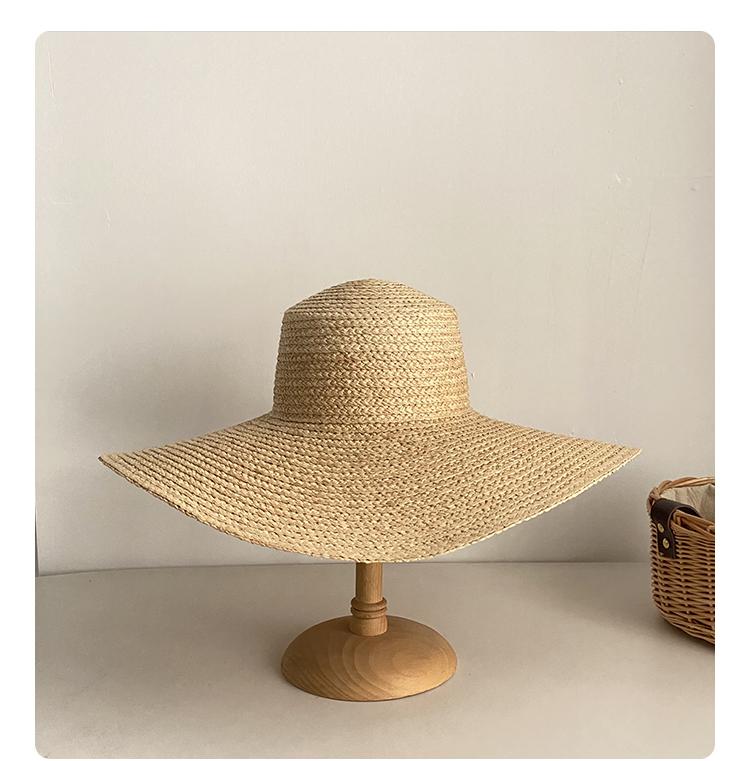 Women French Flatroof Big Brim Raffia Straw Hat Girls Outdoors Summer Sun Protection Fashion Beach Hat Take Pictures Sun Hats 55-59CM
Women French Flatroof Big Brim Raffia Straw Hat Girls Outdoors Summer Sun Protection Fashion Beach Hat Take Pictures Sun Hats 55-59CM