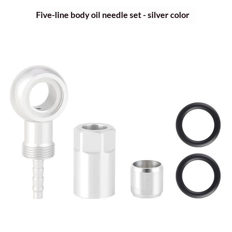 Bicycle Hydraulic Brake Fitting Kit - Aluminum Alloy BH90 Compatible Oil Needle for Road Mountain Bike
Bicycle Hydraulic Brake Fitting Kit - Aluminum Alloy BH90 Compatible Oil Needle for Road Mountain Bike