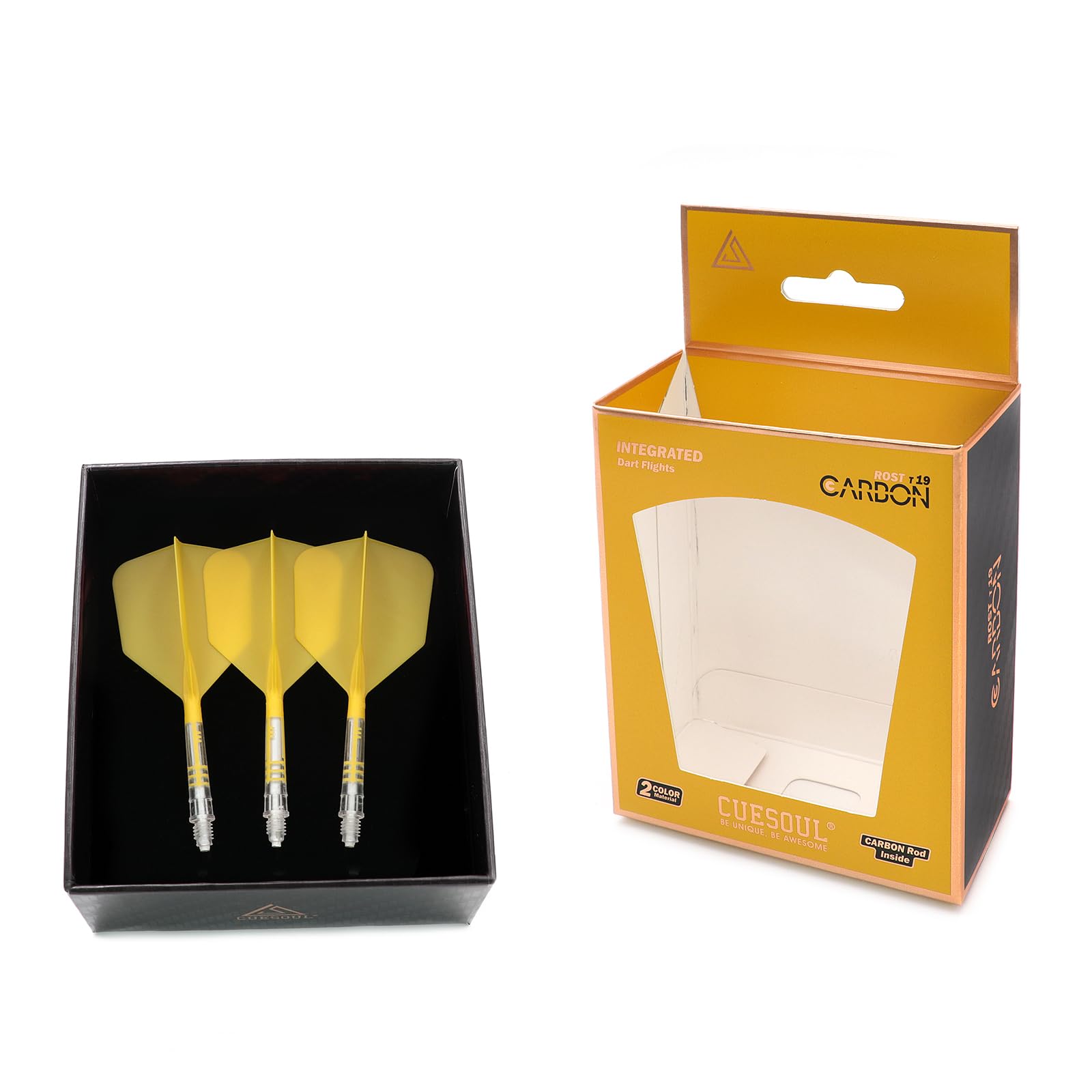 CUESOUL ROST AK57 T19 Carbon Fiber Rod Integrated Flight Big Wing Shape Set of 3 (CS-AK577-9)
CUESOUL ROST AK57 T19 Carbon Fiber Rod Integrated Flight Big Wing Shape Set of 3 (CS-AK577-9)