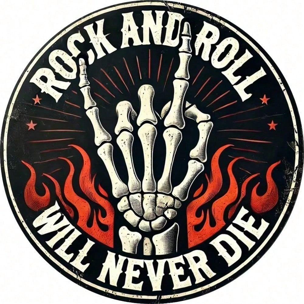 Винтажный Металлический Постер Rock n Roll со Скелетной Рукой Водонепроницаемый Наружный Декор Стен
Винтажный Металлический Постер Rock n Roll со Скелетной Рукой Водонепроницаемый Наружный Декор Стен