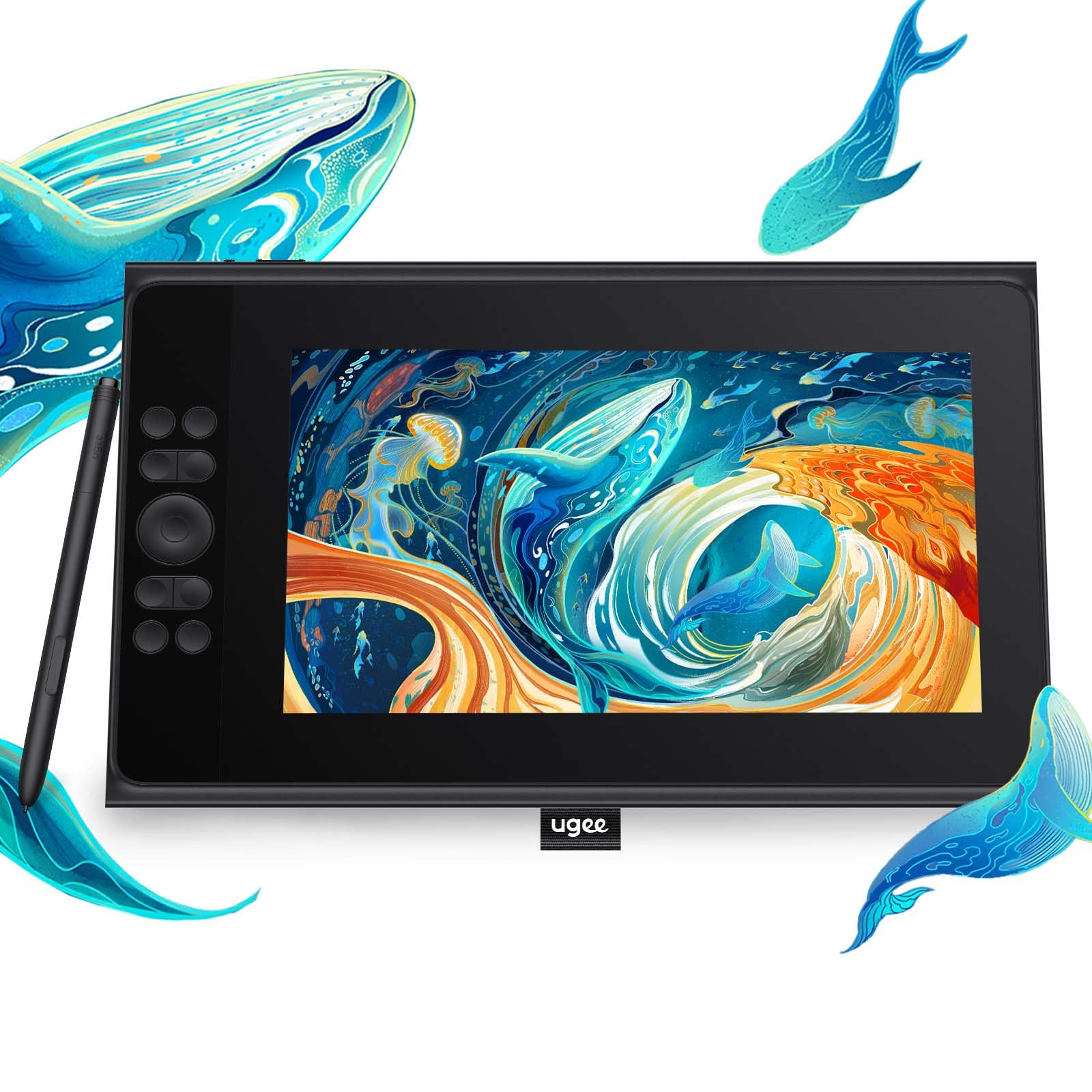 UGEE Liquid Tablet UE12 PLUS LCD Pen Tablet Inch Luxury Edition Scroll Wheel 8 клавіш швидкого доступу Стилус 8192 рівнів тиску тиску виявлення нахилу чорний
UGEE Liquid Tablet UE12 PLUS LCD Pen Tablet Inch Luxury Edition Scroll Wheel 8 клавіш швидкого доступу Стилус 8192 рівнів тиску тиску виявлення нахилу чорний