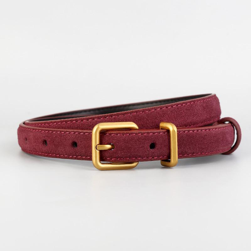 Classic Leather Womens Belt For Casual And Office Wear With Silver Pin Buckle Angora Red
Classic Leather Womens Belt For Casual And Office Wear With Silver Pin Buckle Angora Red