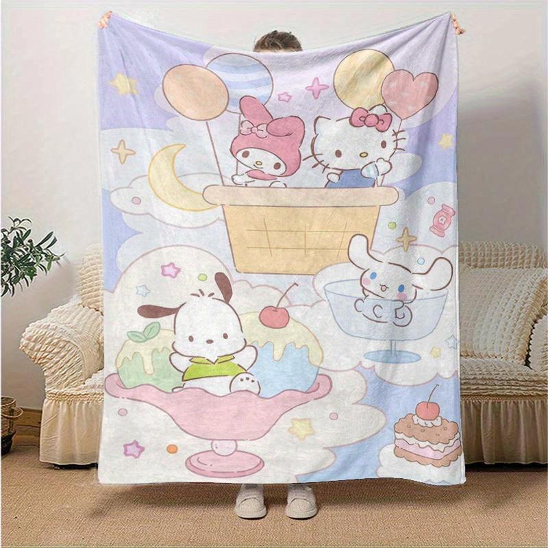 1pc, Sanrio Cozy Home Decor: Adorable Characters on a Flannel Throw Blanket, Perfect Gift for Bedroom, Living Room, Travel, Camping, Car, Beach, Offic 130x150cm
1pc, Sanrio Cozy Home Decor: Adorable Characters on a Flannel Throw Blanket, Perfect Gift for Bedroom, Living Room, Travel, Camping, Car, Beach, Offic 130x150cm