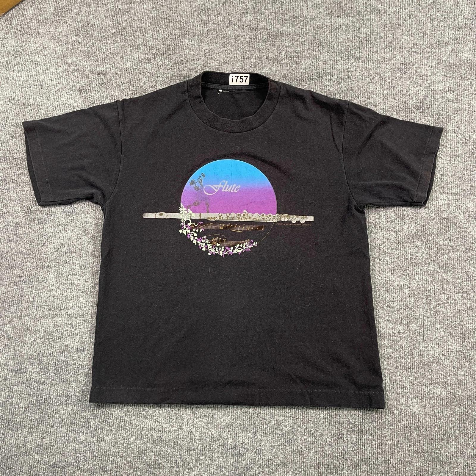 Vintage 1986 Flute Music Shirt Medium 19x22 Black M
Vintage 1986 Flute Music Shirt Medium 19x22 Black M
