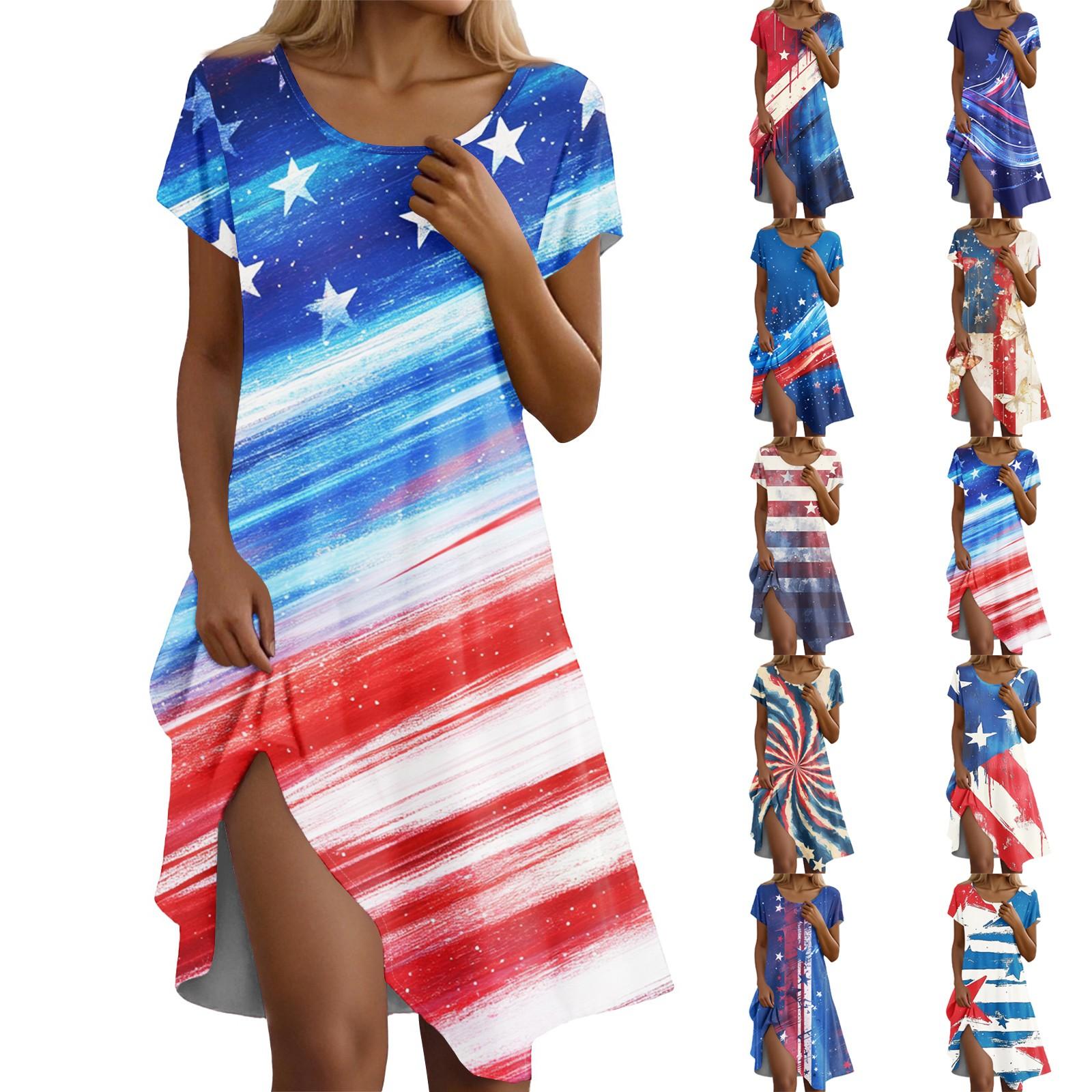 Short Sleeve Boho Dress For Women Casual Loose Fit Summer Sundress Print Dress With Pockets XL
Short Sleeve Boho Dress For Women Casual Loose Fit Summer Sundress Print Dress With Pockets XL