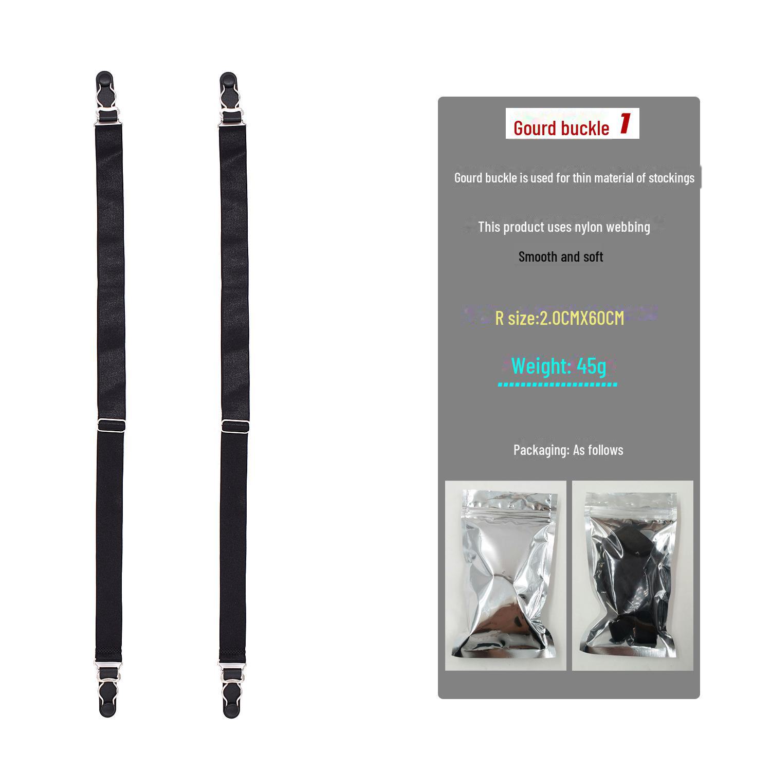 Мужская рубашка европейского и американского образца с нескользящей нейлоновой застежкой для подвязки ног — уже в продаже! 2.0 I-type gourd buckle чёрный
Мужская рубашка европейского и американского образца с нескользящей нейлоновой застежкой для подвязки ног — уже в продаже! 2.0 I-type gourd buckle чёрный