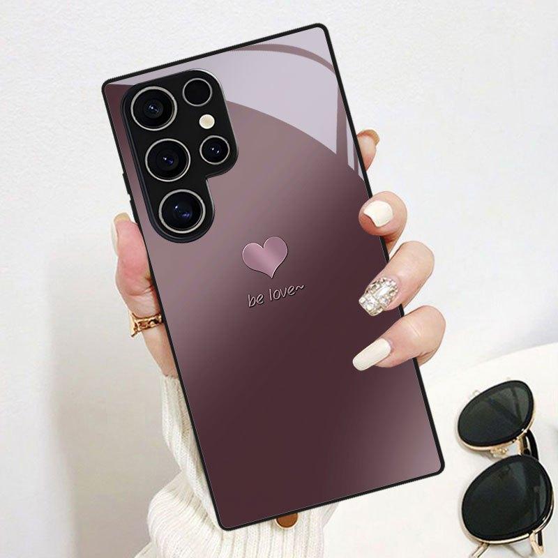 Simple heart-shaped patterned glass phone case suitable for Samsung Galaxy S26 S25 S24 S23 S22 S20 FE/Ultra/Plus dustproof Galaxy S26
Simple heart-shaped patterned glass phone case suitable for Samsung Galaxy S26 S25 S24 S23 S22 S20 FE/Ultra/Plus dustproof Galaxy S26