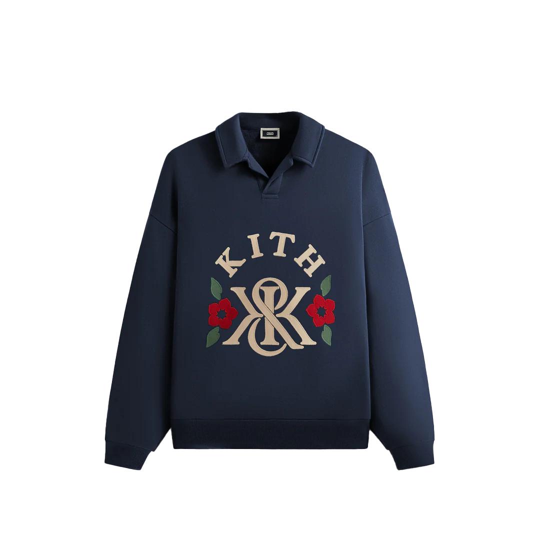KITH K&K Applique Nelson Vintage Letter Pullover Long Sleeve Polo Shirt Men tops Night KHM032431-413 M
KITH K&K Applique Nelson Vintage Letter Pullover Long Sleeve Polo Shirt Men tops Night KHM032431-413 M