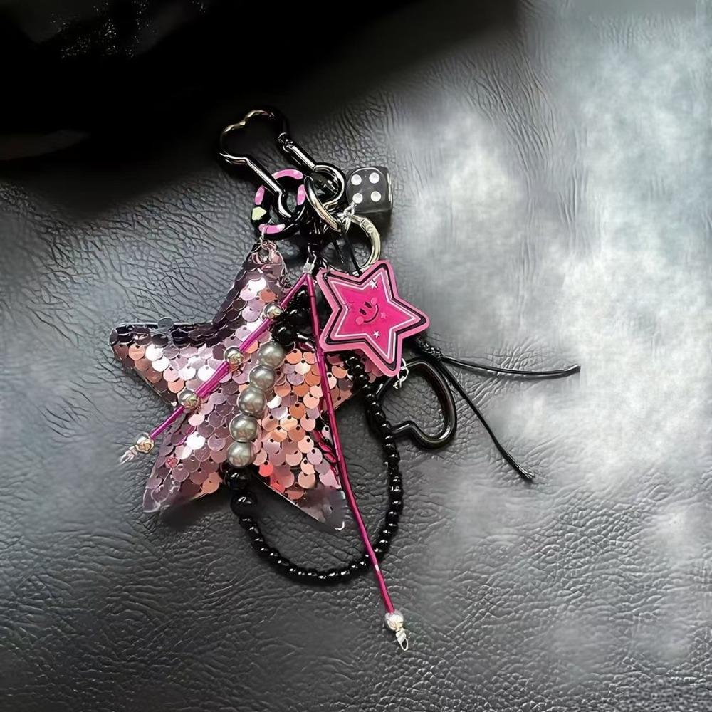 Kawaii Sequin Star Keychain Y2K Korean Charm Rope Keyring Mushroom Kitten Bag Pendant Key Holder рожевий
Kawaii Sequin Star Keychain Y2K Korean Charm Rope Keyring Mushroom Kitten Bag Pendant Key Holder рожевий