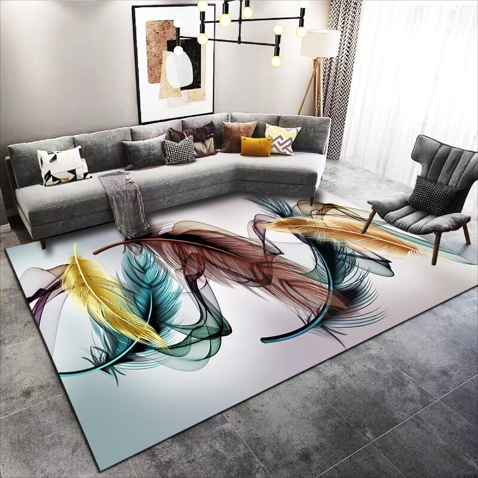 Modern Light Luxury Rugs for Living Room Feather Pattern Home Decoration Carpet Bedroom Non-slip Rug Lounge Coffee Table Mats 60x90cm
Modern Light Luxury Rugs for Living Room Feather Pattern Home Decoration Carpet Bedroom Non-slip Rug Lounge Coffee Table Mats 60x90cm