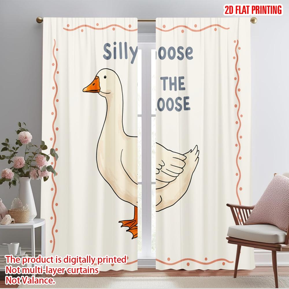 2pcs 2D flat printing Curtain Silly Goose On The Loose Polyester Without Electricity Birthday Party Perfect for Booths Studio 52.50×116.00 CM 2pcs
2pcs 2D flat printing Curtain Silly Goose On The Loose Polyester Without Electricity Birthday Party Perfect for Booths Studio 52.50×116.00 CM 2pcs