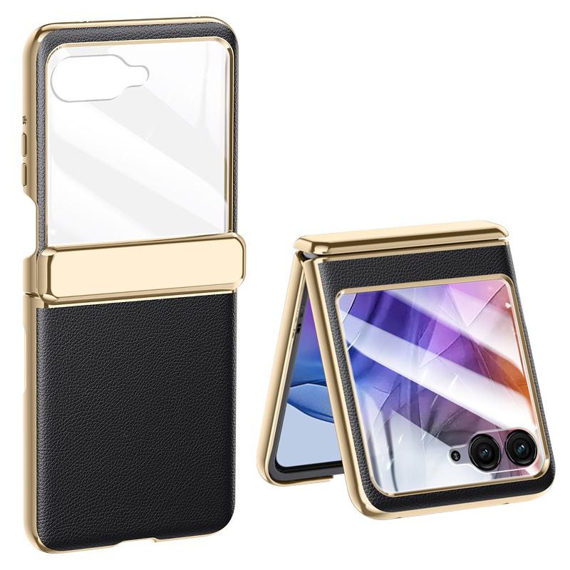 Чехол для Motorola Razr 50 5G из гальванизированной ПУ кожи + ПК, чехол для телефона с защитной пленкой для заднего маленького экрана Black
Чехол для Motorola Razr 50 5G из гальванизированной ПУ кожи + ПК, чехол для телефона с защитной пленкой для заднего маленького экрана Black