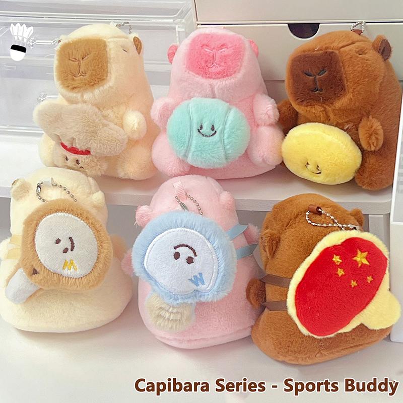 Cartoon Plush Badminton Tennis Capybara Keychain Fluffy Cute Creative Soft Stuffed Doll Pendant Backpack Decorative Accessories A2
Cartoon Plush Badminton Tennis Capybara Keychain Fluffy Cute Creative Soft Stuffed Doll Pendant Backpack Decorative Accessories A2