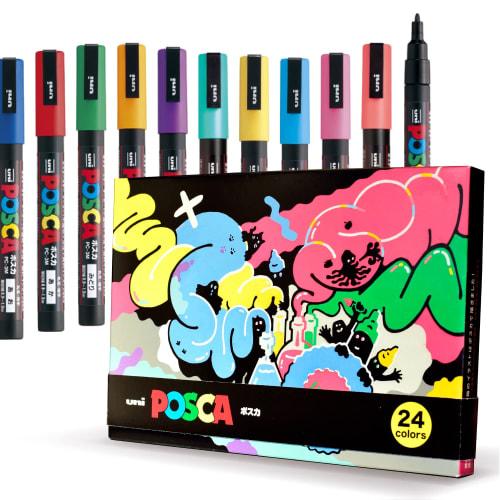 Mitsubishi Pencil uni POSCA ручка на водной основе маркер на водной основе сделано в Японии цветная ручка с тонким наконечником PC-3M набор из 24 цветов
Mitsubishi Pencil uni POSCA ручка на водной основе маркер на водной основе сделано в Японии цветная ручка с тонким наконечником PC-3M набор из 24 цветов